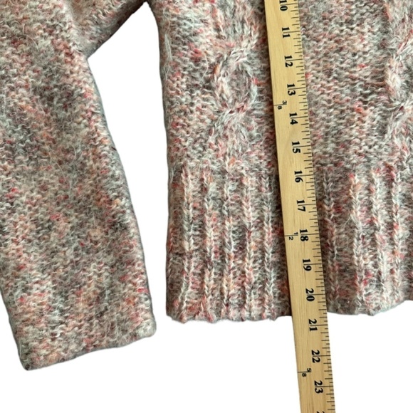 Frost Sweater Womens Size M/L  Mohair Blend Mock Neck Pullover Cropped  90s - Picture 8 of 13